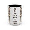 15oz-pit-bull-mug-humor-black-front 15oz Funny Pit Bull Mug, Black, front view