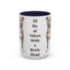 15oz-pit-bull-mug-humor-navy 15oz Funny Pit Bull Mug, Navy, front view