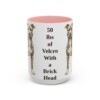15oz-pit-bull-mug-humor-pink 15oz Funny Pit Bull Mug, Pink, front view