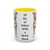 15oz-pit-bull-mug-humor-yellow 15oz Funny Pit Bull Mug, Yellow, front view