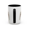15oz Pit Bull Latin Mug, Black, back view