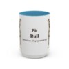 15oz Pit Bull Latin Mug, Light Blue, front view