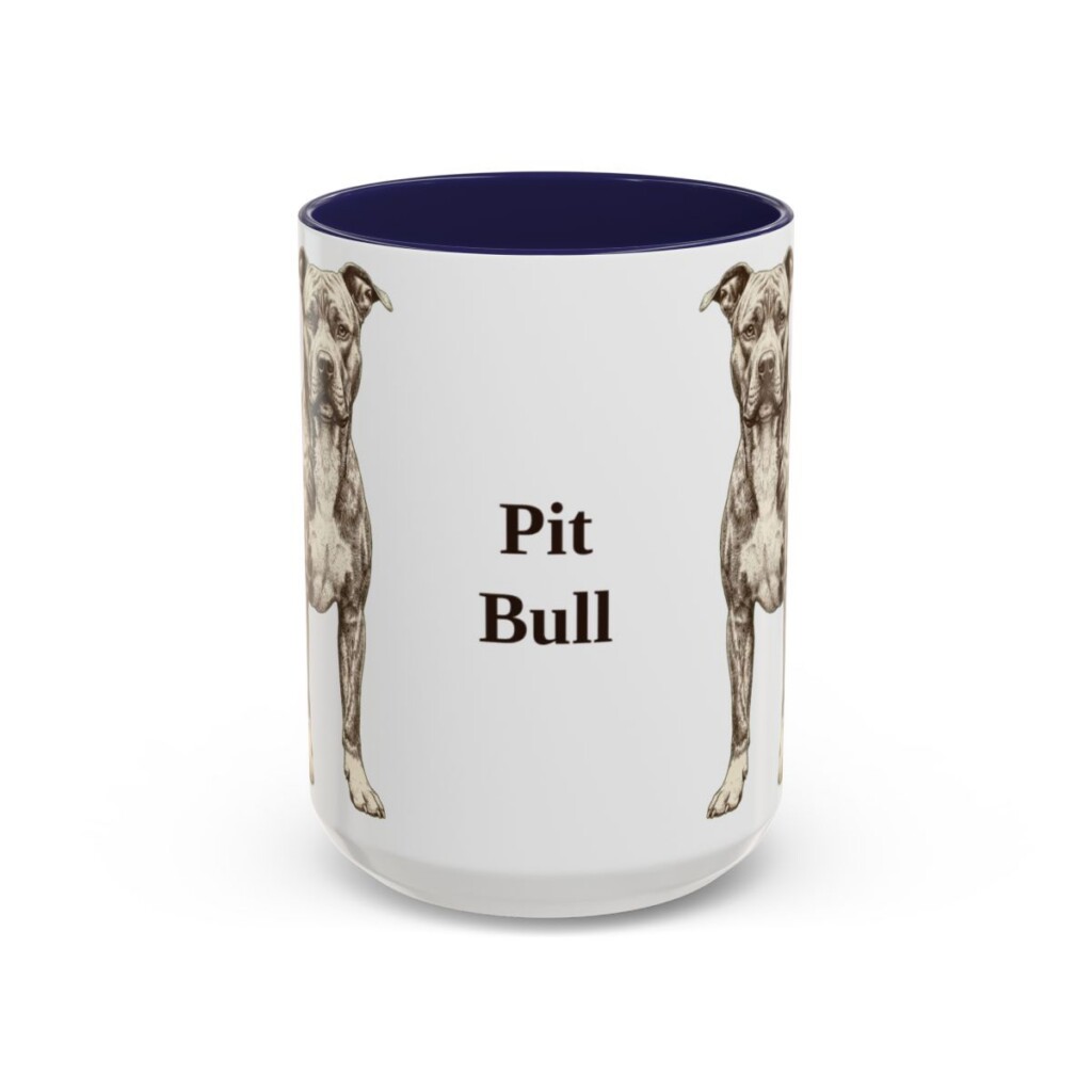 15oz-pit-bull-mug-navy 15oz Pit Bull Mug, Navy, front view