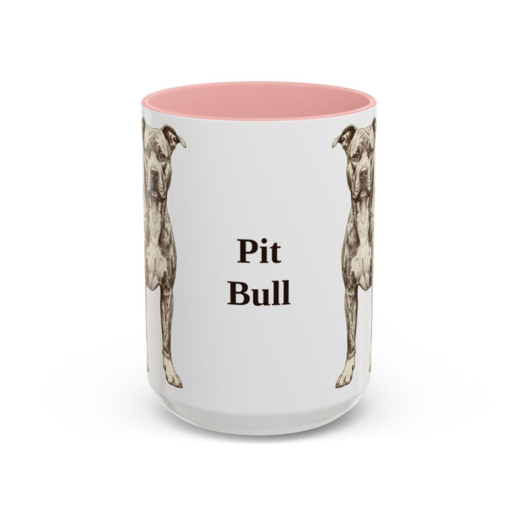 15oz-pit-bull-mug-pink 15oz Pit Bull Mug, Pink, front view