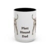 15oz-plott-hound-mug-dad-black-front 15oz Plott Hound Dog Dad Mug, Black, front view