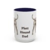 15oz-plott-hound-mug-dad-navy 15oz Plott Hound Dog Dad Mug, Navy, front view