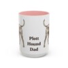 15oz-plott-hound-mug-dad-pink 15oz Plott Hound Dog Dad Mug, Pink, front view