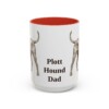15oz-plott-hound-mug-dad-red 15oz Plott Hound Dog Dad Mug, Red, front view