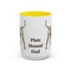 15oz-plott-hound-mug-dad-yellow 15oz Plott Hound Dog Dad Mug, Yellow, front view