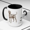 15oz Plott Hound Latin Mug, Black, lifestyle photo