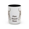 15oz Plott Hound Dog Mom Mug, Black, front view