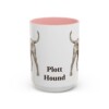 15oz Plott Hound Mug, Pink, front view