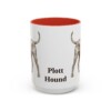15oz Plott Hound Mug, Red, front view