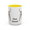 15oz Plott Hound Mug, Yellow, front view