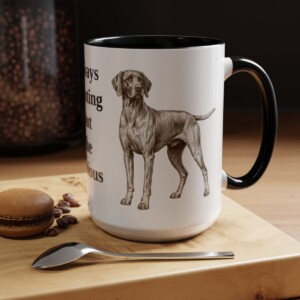 15oz-pointer-mug-humor-black 15oz Funny Pointer Mug, Black, lifestyle photo