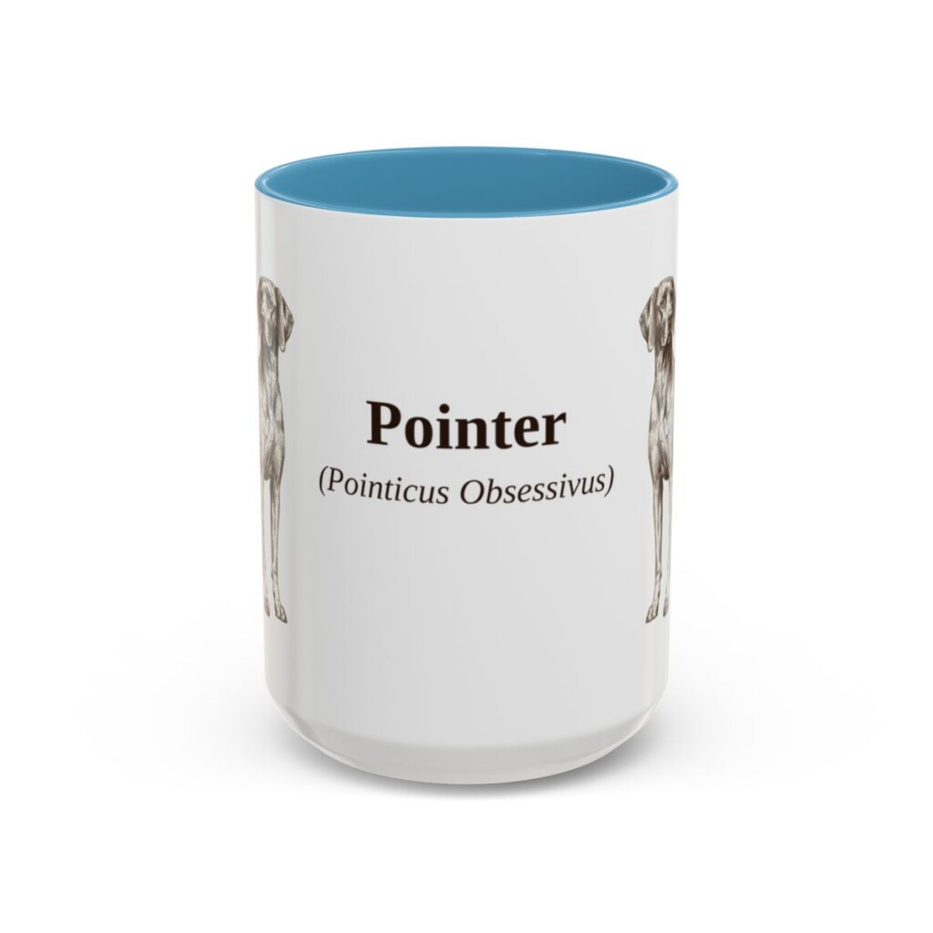 15oz-pointer-mug-latin-light-blue 15oz Pointer Latin Mug, Light Blue, front view