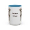 15oz Pointer Dog Mom Mug, Light Blue, front view