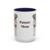 15oz Pointer Dog Mom Mug, Navy, front view