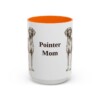 15oz Pointer Dog Mom Mug, Orange, front view