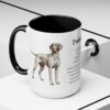15oz Pointer Mug, Black, lifestyle photo