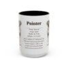 15oz Pointer Mug, Black, front view