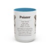 15oz Pointer Mug, Light Blue, front view