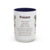 15oz Pointer Mug, Navy, front view