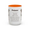 15oz Pointer Mug, Orange, front view