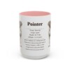 15oz Pointer Mug, Pink, front view