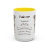 15oz Pointer Mug, Yellow, front view