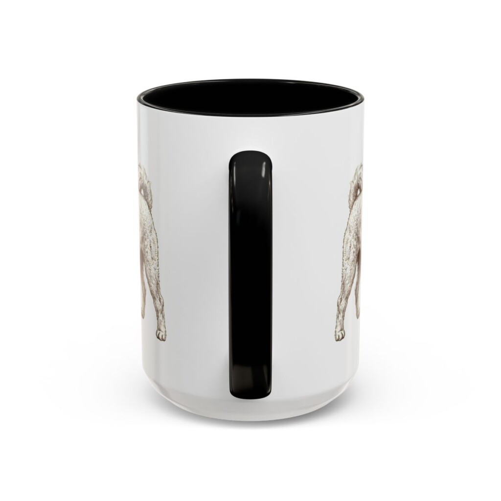 15oz Pomapoo Mug, Black, back view
