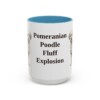 15oz Funny Pomapoo Mug, Light Blue, front view