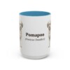15oz-pomapoo-mug-latin-light-blue 15oz Pomapoo Latin Mug, Light Blue, front view