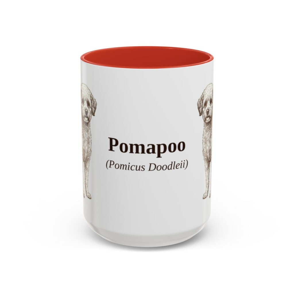 15oz-pomapoo-mug-latin-red 15oz Pomapoo Latin Mug, Red, front view