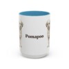 15oz Pomapoo Mug, Light Blue, front view