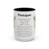15oz Pomapoo Mug, Black, front view
