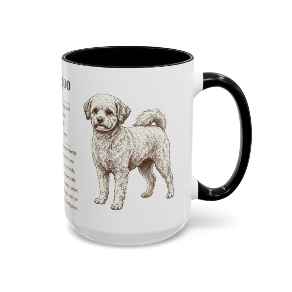 15oz Pomapoo Mug, Black, right side view