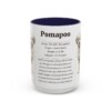 15oz Pomapoo Mug, Navy, front view