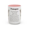 15oz Pomapoo Mug, Pink, front view