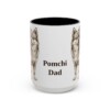 15oz-pomchi-mug-dad-black-front 15oz Pomchi Dog Dad Mug, Black, front view