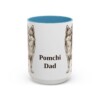 15oz-pomchi-mug-dad-light-blue 15oz Pomchi Dog Dad Mug, Light Blue, front view
