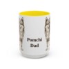 15oz-pomchi-mug-dad-yellow 15oz Pomchi Dog Dad Mug, Yellow, front view