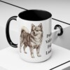 15oz Funny Pomchi Mug, Black, lifestyle photo