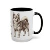 15oz Funny Pomchi Mug, Black, right side view