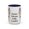 15oz Funny Pomchi Mug, Navy, front view