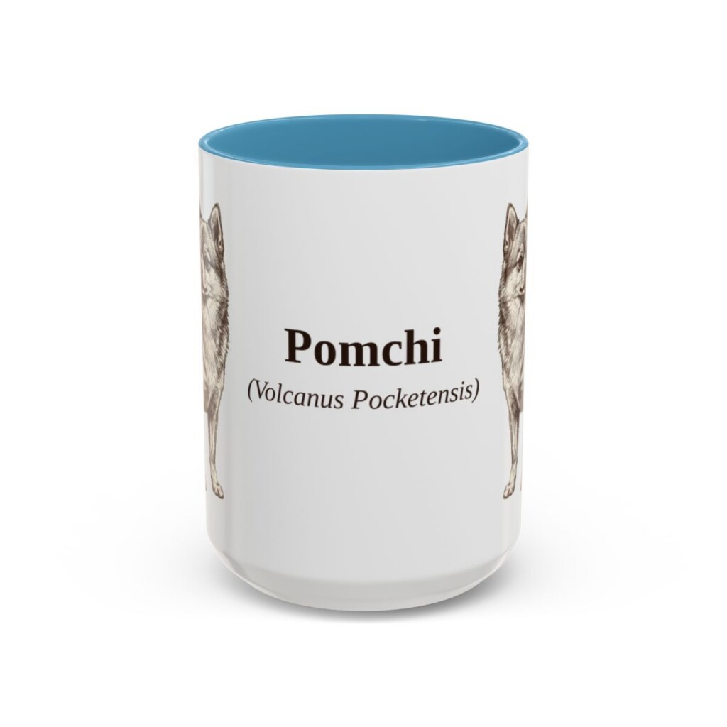 15oz-pomchi-mug-latin-light-blue 15oz Pomchi Latin Mug, Light Blue, front view