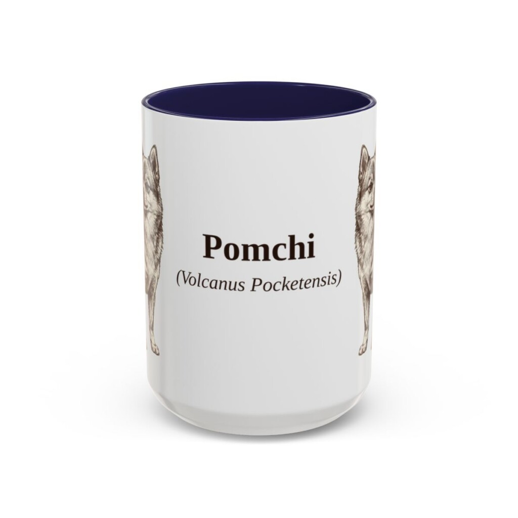 15oz-pomchi-mug-latin-navy 15oz Pomchi Latin Mug, Navy, front view