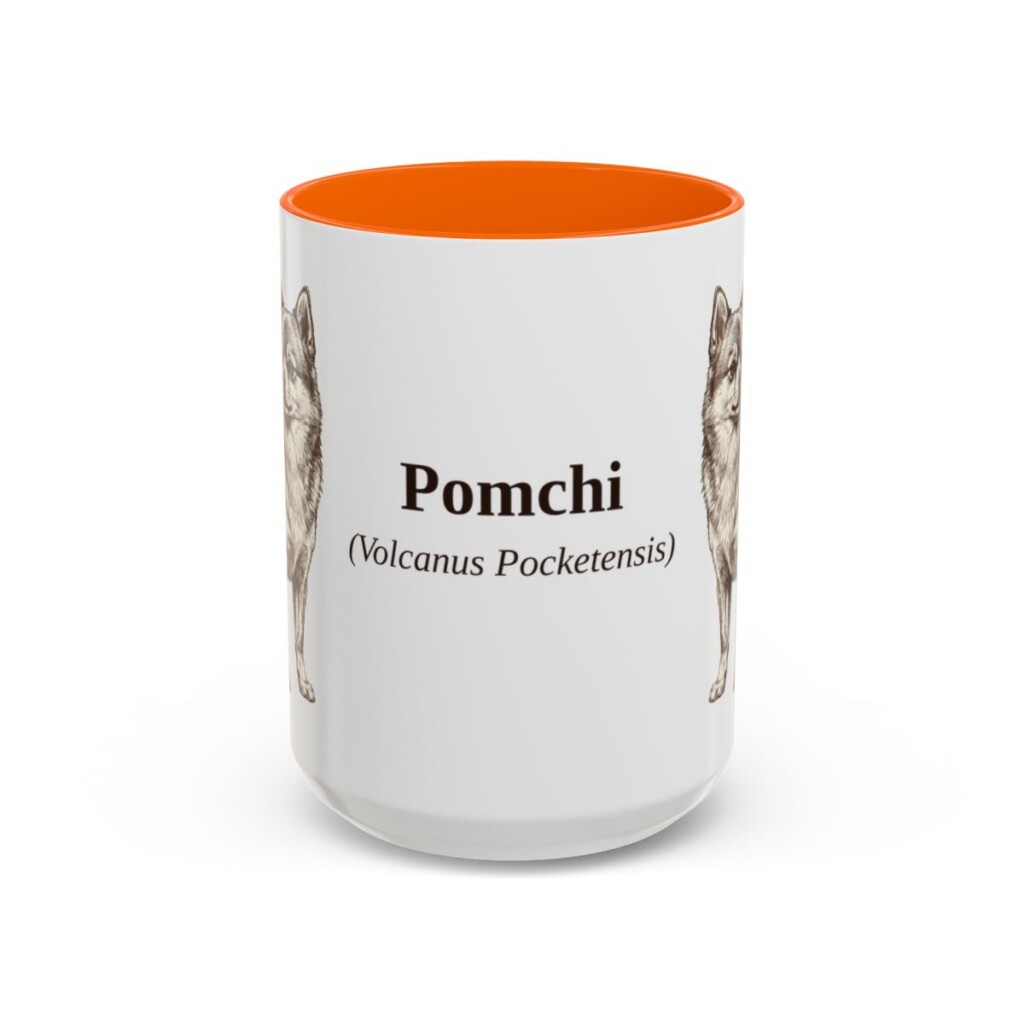 15oz-pomchi-mug-latin-orange 15oz Pomchi Latin Mug, Orange, front view
