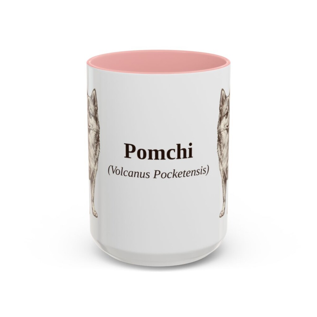 15oz-pomchi-mug-latin-pink 15oz Pomchi Latin Mug, Pink, front view