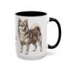 15oz Pomchi Dog Mom Mug, Black, right side view